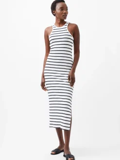 Tommy Rib Stripe Racer Back Dress