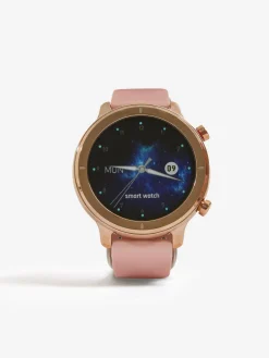 Unisex Pink Silicone Strap Watch