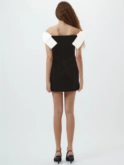 Velvet Carey Satin Bow Mini Dress