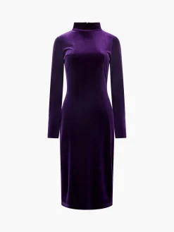 Velvet Turtleneck Dress