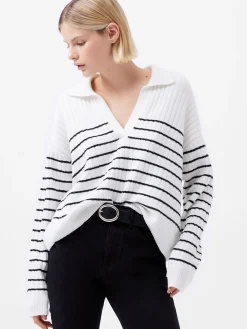 Vhari Recycled Collar Stripe Jumper