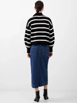 Vhari Recycled Stripe Half Zip Jumper