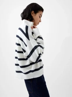Vhari Recycled Stripe Half Zip Jumper