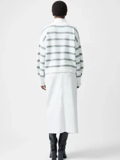 Vhari Recycled Stripe Half Zip Jumper