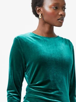 Viola Velvet Long Sleeve Bodycon Mini Dress