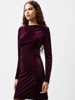 Viola Velvet Long Sleeve Bodycon Mini Dress