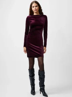 Viola Velvet Long Sleeve Bodycon Mini Dress