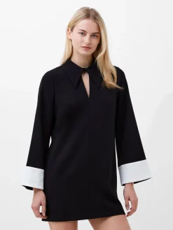 Whisper Long Sleeve Folded Cuff Mini Dress