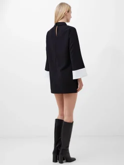 Whisper Long Sleeve Folded Cuff Mini Dress
