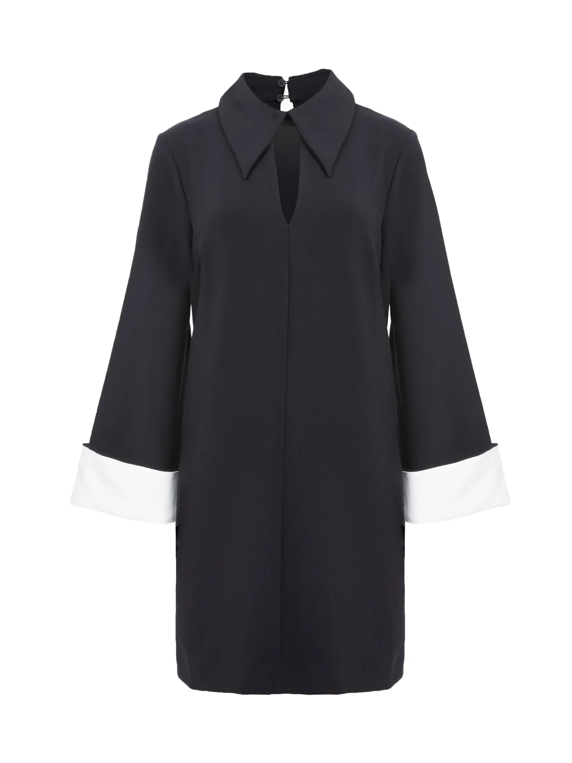 Whisper Long Sleeve Folded Cuff Mini Dress