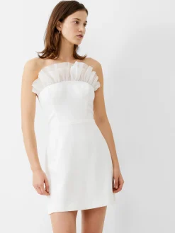 Whisper Organza Strapless Mini Dress