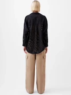 Zebra Devore Popover Shirt