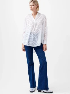 Zebra Devore Popover Shirt